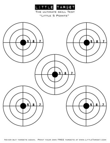 Little Target - Free Printable Targets 